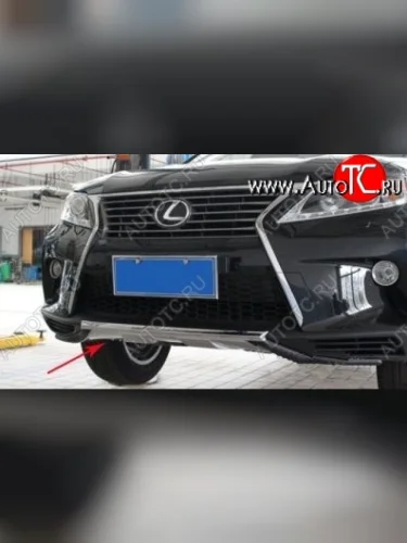 Накладка на передний бампер CT v4 v4 Lexus RX350 AL10 дорестайлинг (2008-2012)