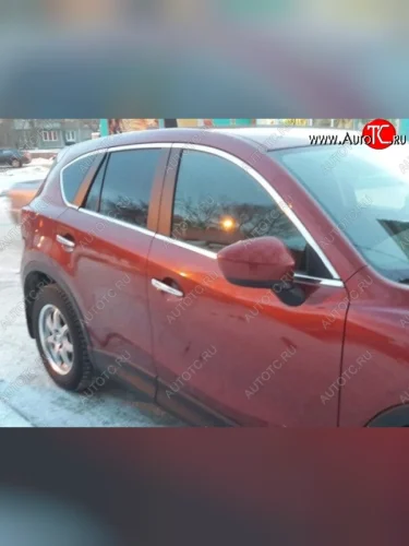 Накладки на нижнюю часть окон дверей СТ Mazda CX-5 KE рестайлинг (2015-2017)