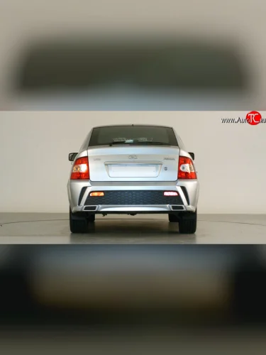 Задний бампер Ринг Лада ВАЗ Приора 2172 хэтчбек дорестайлинг (2008-2014)