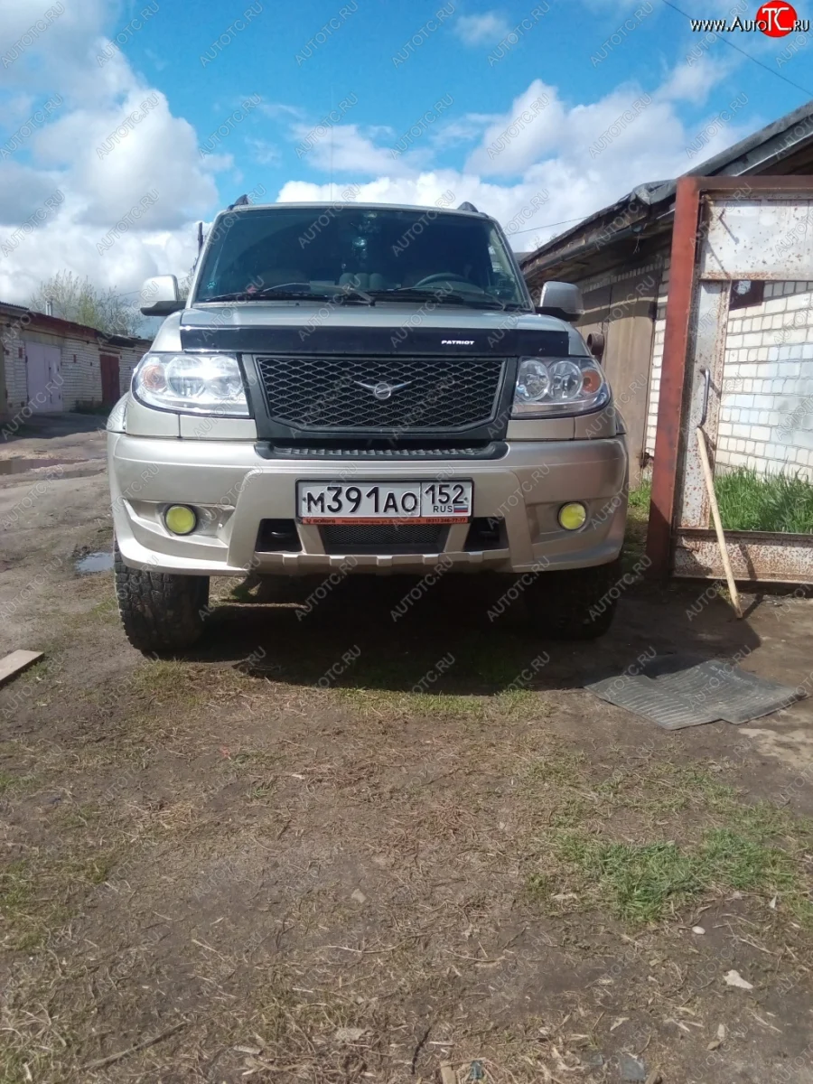 Передний бампер ATL Уаз Патриот 3163 5 дв. дорестайлинг (2005-2013) (Неокрашенный)  в Самаре Самарской области