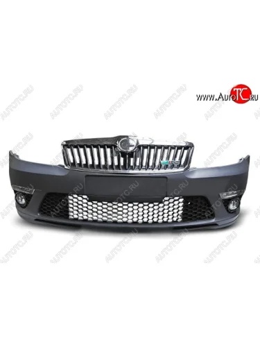 Передний бампер RS Style Skoda Octavia A5 дорестайлинг универсал (2004-2008)