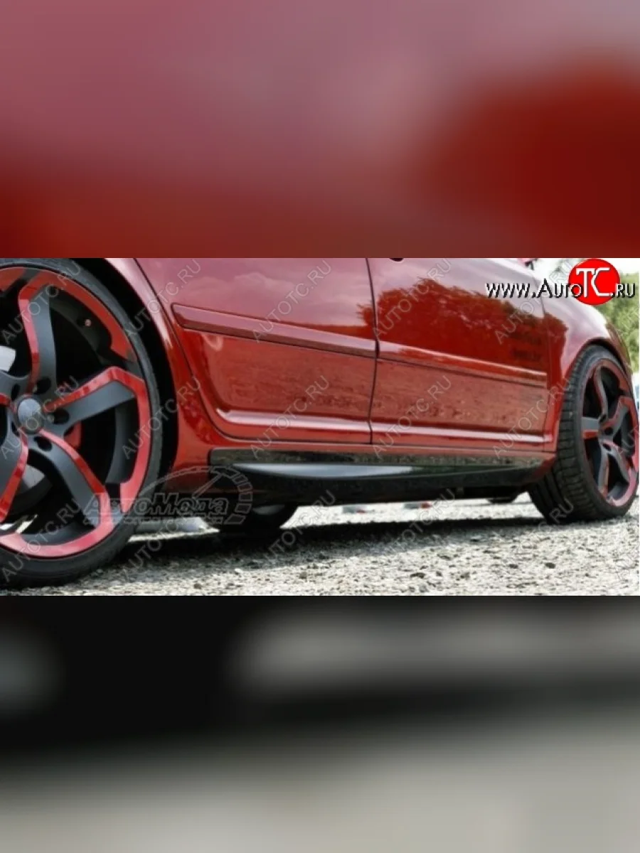 Пороги накладки CT Skoda Octavia A5 дорестайлинг универсал (2004-2008) (Неокрашенные)  в Воронеже Воронежской области