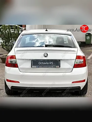 Лип спойлер CT Skoda Octavia A7 рестайлинг лифтбэк (2016-2020)
