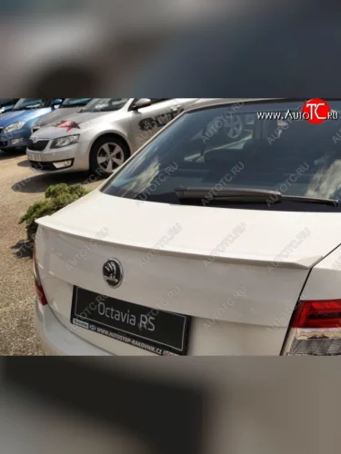 Лип спойлер CT Skoda Octavia A7 рестайлинг лифтбэк (2016-2020)