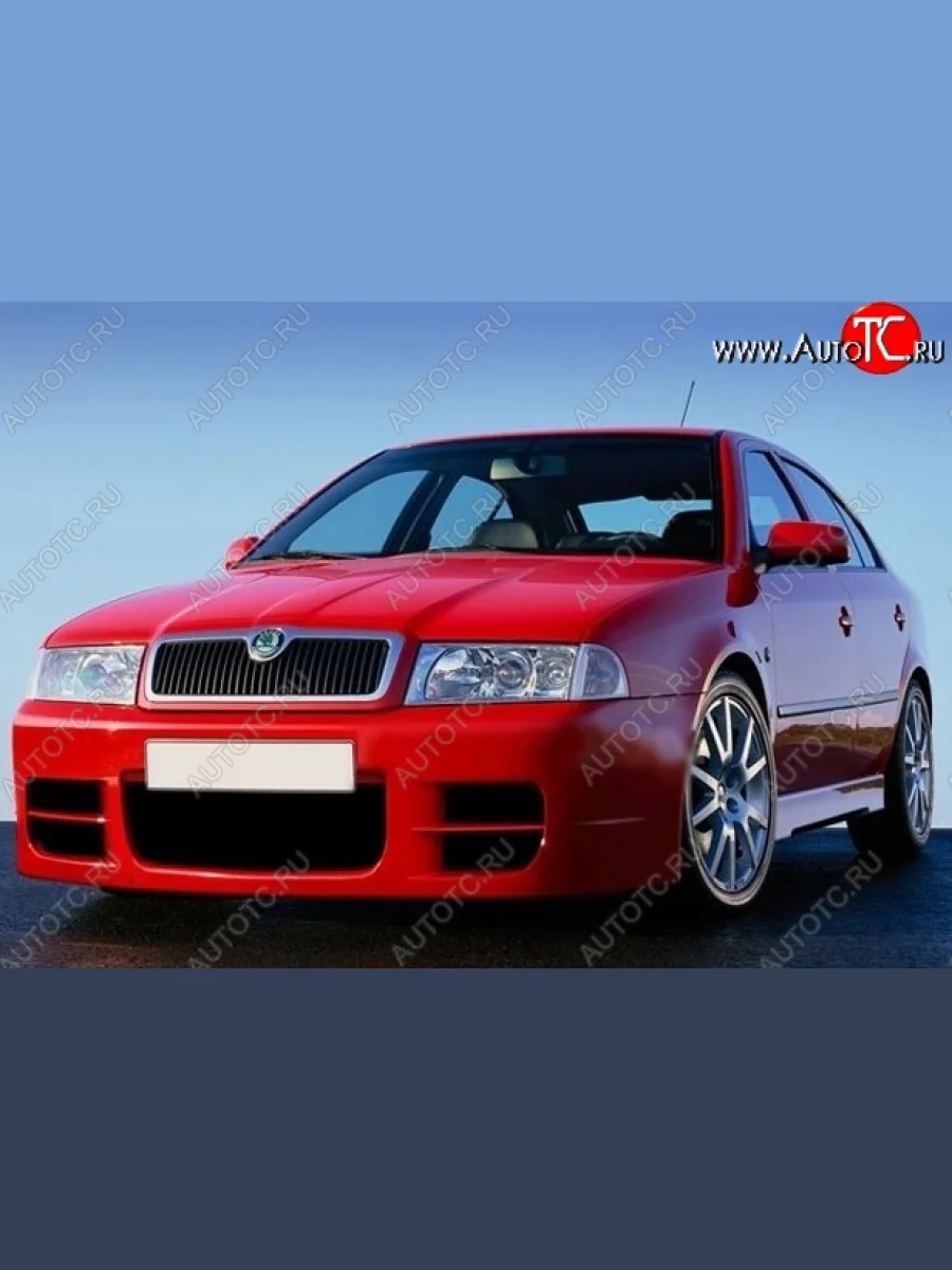 Накладка на передний бампер ND Skoda Octavia Tour A4 1U2 лифтбэк дорестайлинг (1997-2000) (Неокрашенная)  в Самаре Самарской области
