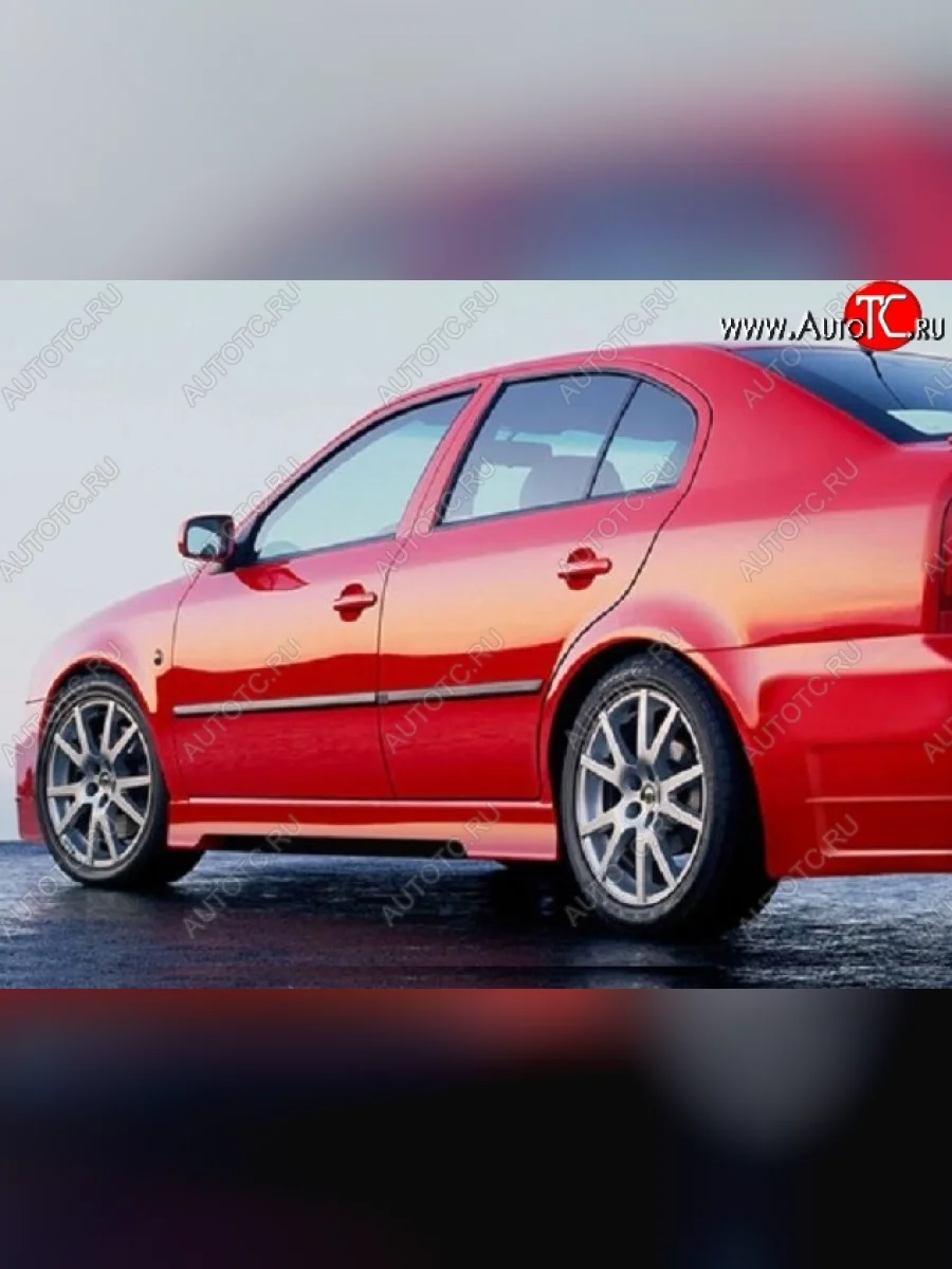 Пороги накладки ND Skoda Octavia Tour A4 1U2 лифтбэк дорестайлинг (1997-2000) (Неокрашенные)  в Самаре Самарской области