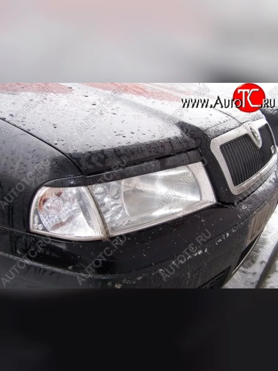 Реснички на фары CT Skoda Octavia Tour A4 1U2 лифтбэк дорестайлинг (1997-2000) (Неокрашенные)  в Самаре Самарской области
