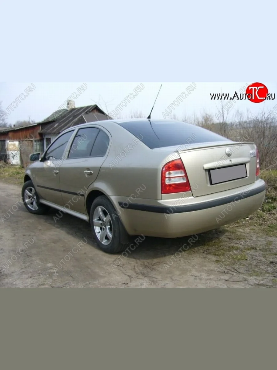 Лип спойлер Сабля Skoda Octavia Tour A4 1U2 лифтбэк рестайлинг (2000-2010) (Неокрашенный)  в Самаре Самарской области