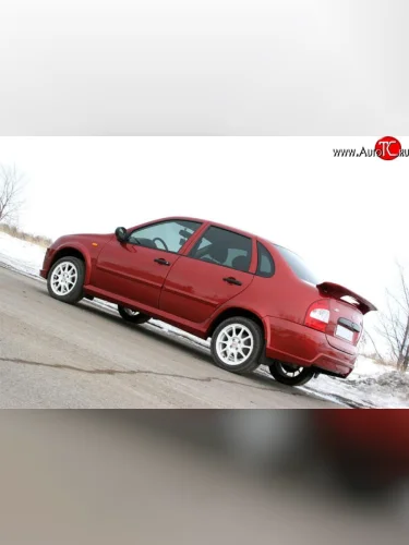 Пороги накладки Атланта Лада ВАЗ Калина 1118 седан (2004-2013)