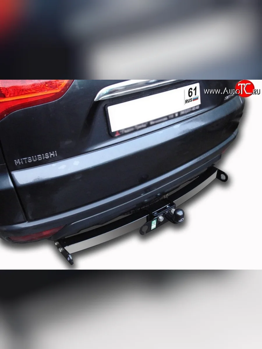 Фаркоп Лидер Плюс (c нерж. пластиной) Mitsubishi Pajero Sport PB дорестайлинг (2008-2013) (Без электропакета)  в Воронеже Воронежской области
