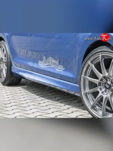 Пороги накладки R-Style Skoda Rapid NH3 дорестайлинг лифтбэк (2012-2017)