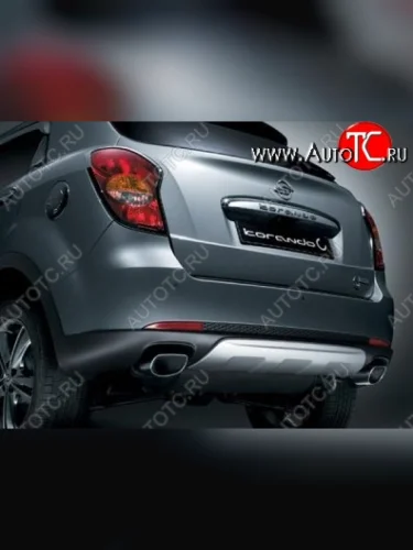 Накладка на задний бампер CT SSANGYONG Korando 3 дорестайлинг (2010-2025)