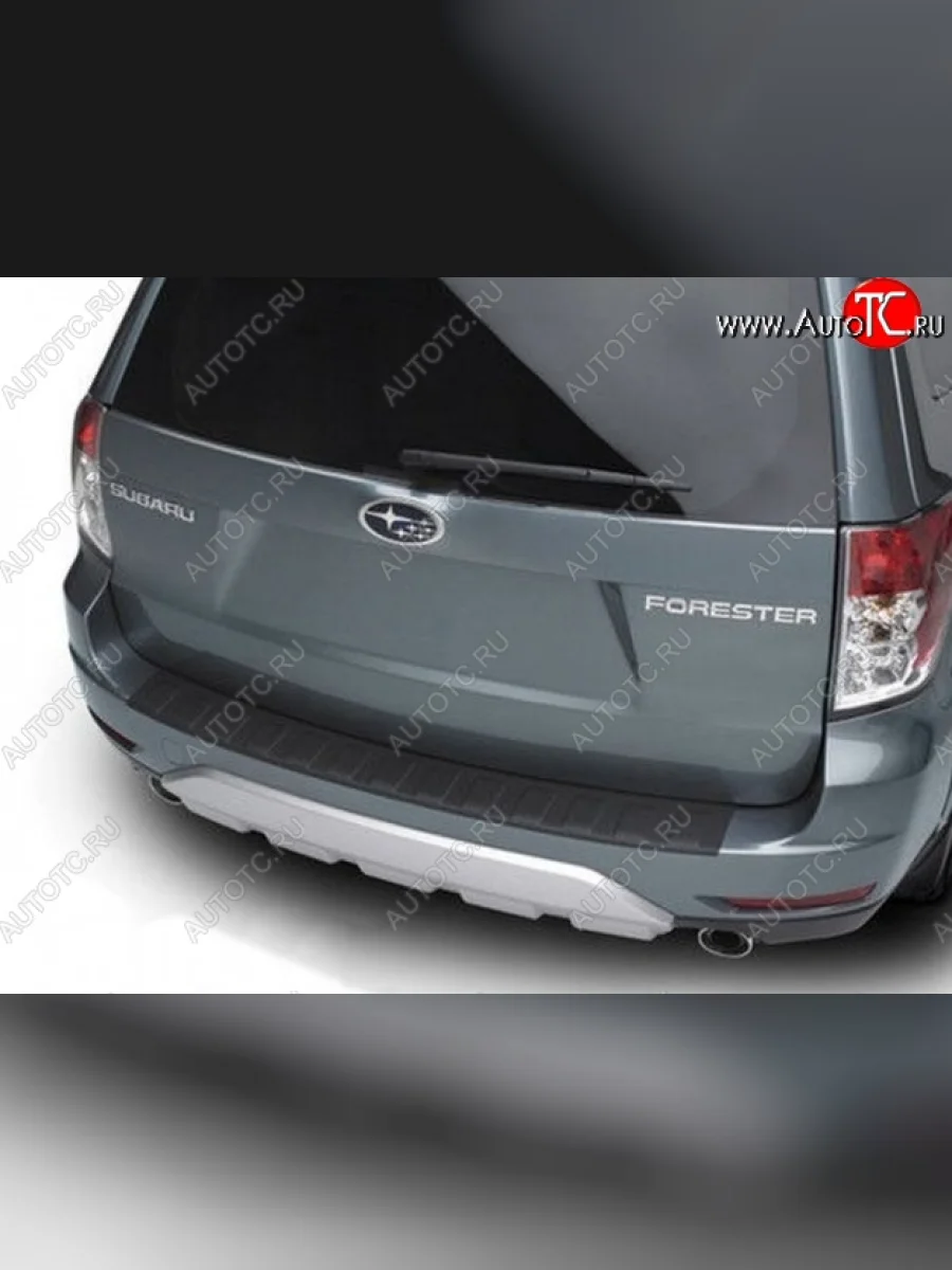 Накладка на задний бампер CT Subaru Forester SH (2008-2013) (Неокрашенная)  в Керчи Республика Крым