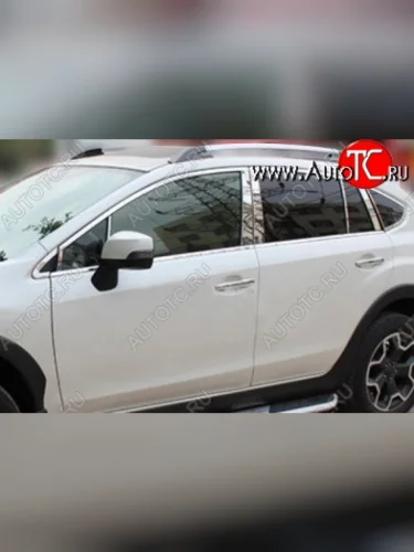 Накладки на стойки дверей СТ Subaru XV GP/G33 дорестайлинг (2012-2016)