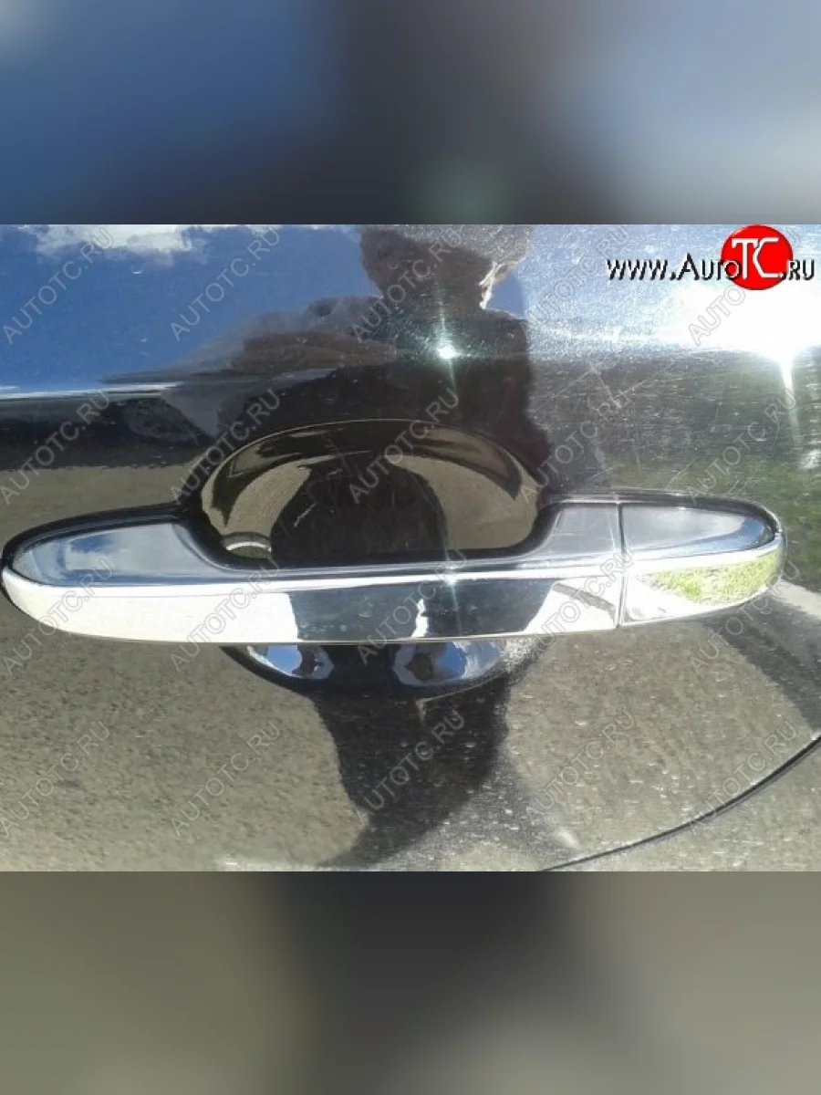 Накладки на внешние ручки дверей СТ Toyota Camry XV40 рестайлинг (2009-2011) (Неокрашенные)  в Керчи Республика Крым