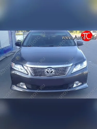 Накладка на передний бампер CT Toyota Camry XV50 дорестайлинг (2011-2014)