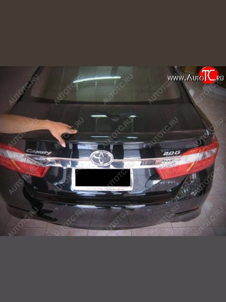 Лип спойлер CT v3 Toyota Camry XV55 1-ый рестайлинг (2014-2017) (Неокрашенный)  в Самаре Самарской области
