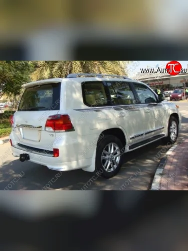 Накладка на задний бампер CT Toyota Land Cruiser 200 1-ый рестайлинг (2012-2015)