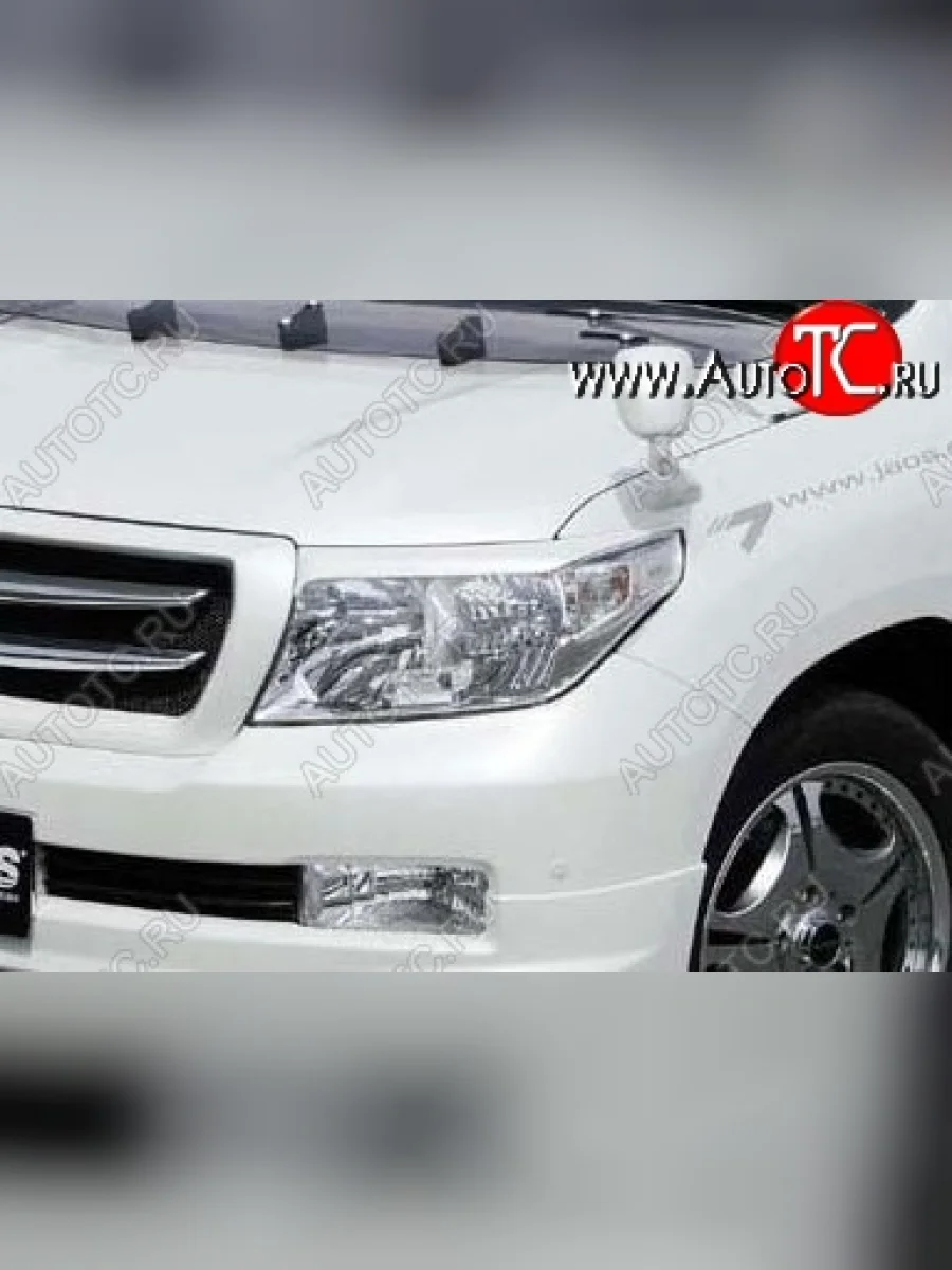 Реснички на фары CT Toyota Land Cruiser 200 1-ый рестайлинг (2012-2015) (Неокрашенные)  в Керчи Республика Крым