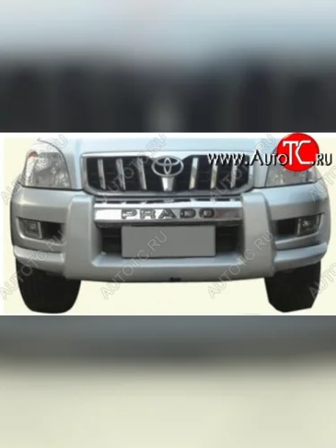 Накладка на передний бампер CT Toyota Land Cruiser Prado J120 (2002-2009)