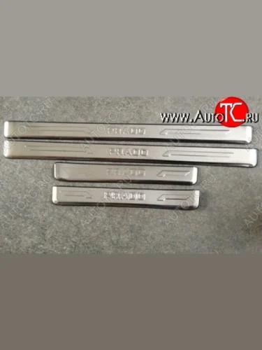 Накладки на порожки автомобиля CT v2 Toyota Land Cruiser Prado J150 дорестайлинг (2009-2013)