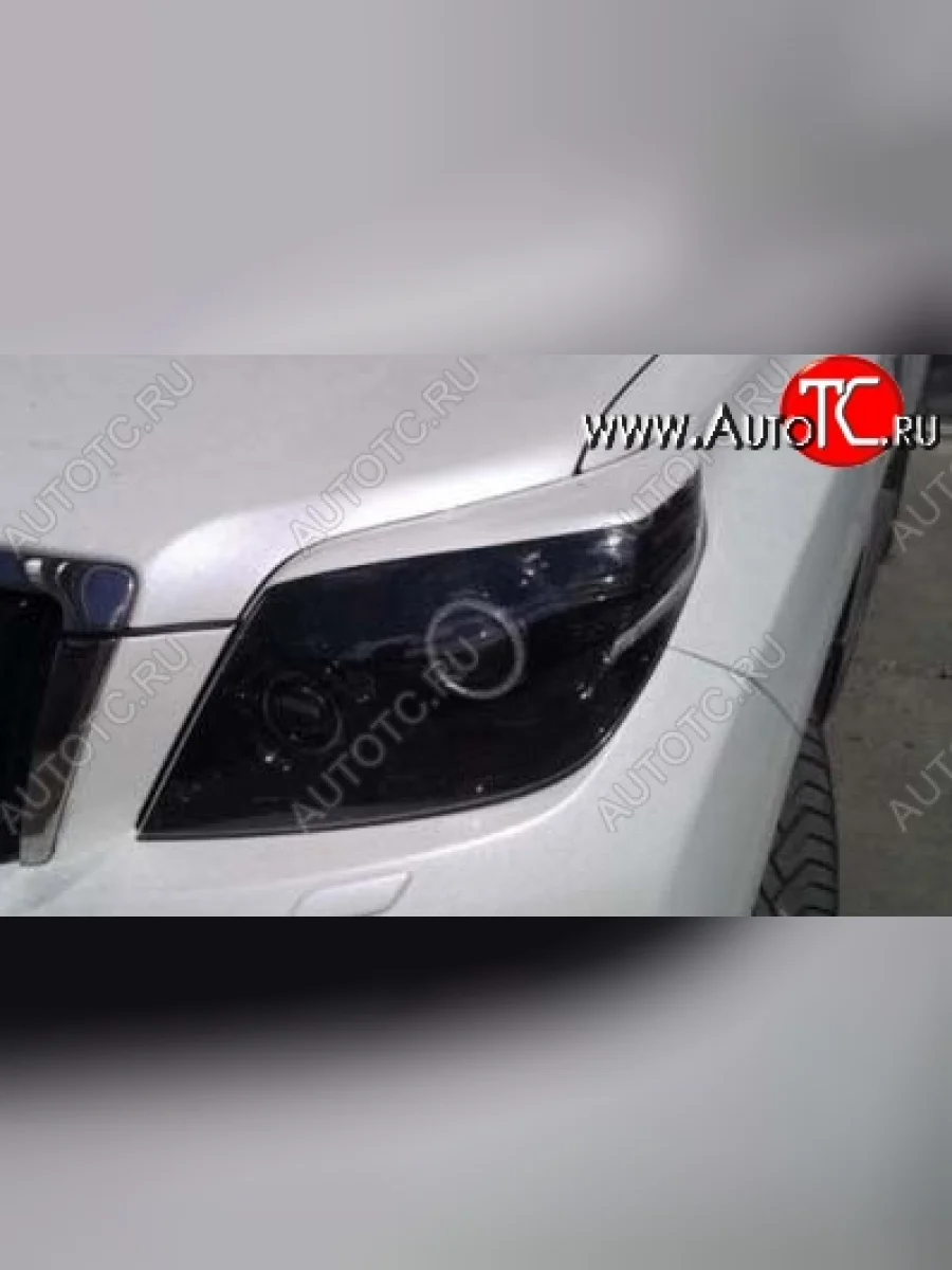 Реснички на фары CT Toyota Land Cruiser Prado J150 дорестайлинг (2009-2013) (Неокрашенные)  в Самаре Самарской области
