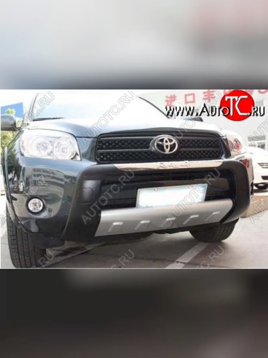Накладка на передний бампер CT v2 Toyota RAV4 CA20 5 дв. дорестайлинг (2000-2003) (Неокрашенная)  в Перми Пермском крае