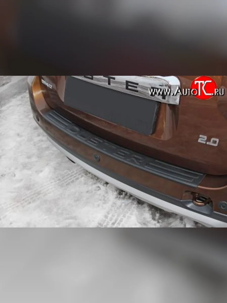 Накладка на задний бампер RA V2 Renault Duster HS дорестайлинг (2010-2015)  с доставкой в г. Керчь