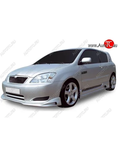 Накладка на передний бампер CT Toyota Corolla E120 универсал дорестайлинг (2000-2004)