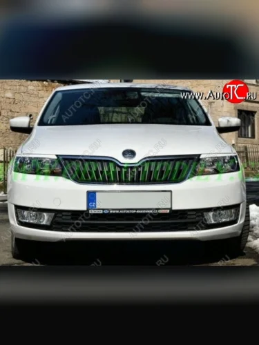 Реснички на фары CT Skoda Rapid NH1 хэтчбэк дорестайлинг (2012-2017)