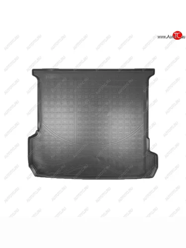 Коврик в багажник Norplast Unidec (7 мест, сложенный 3 ряд) (Цвет: черный) Audi Q7 4M рестайлинг (2019-2022)