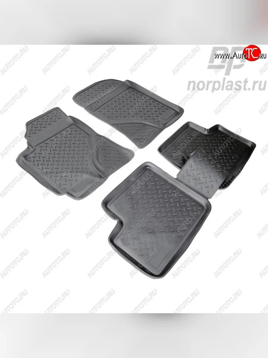 Комплект ковриков в салон Norplast Unidec BYD F3 хэтчбек (2005-2014) (Цвет: черный)  с доставкой в г. Керчь