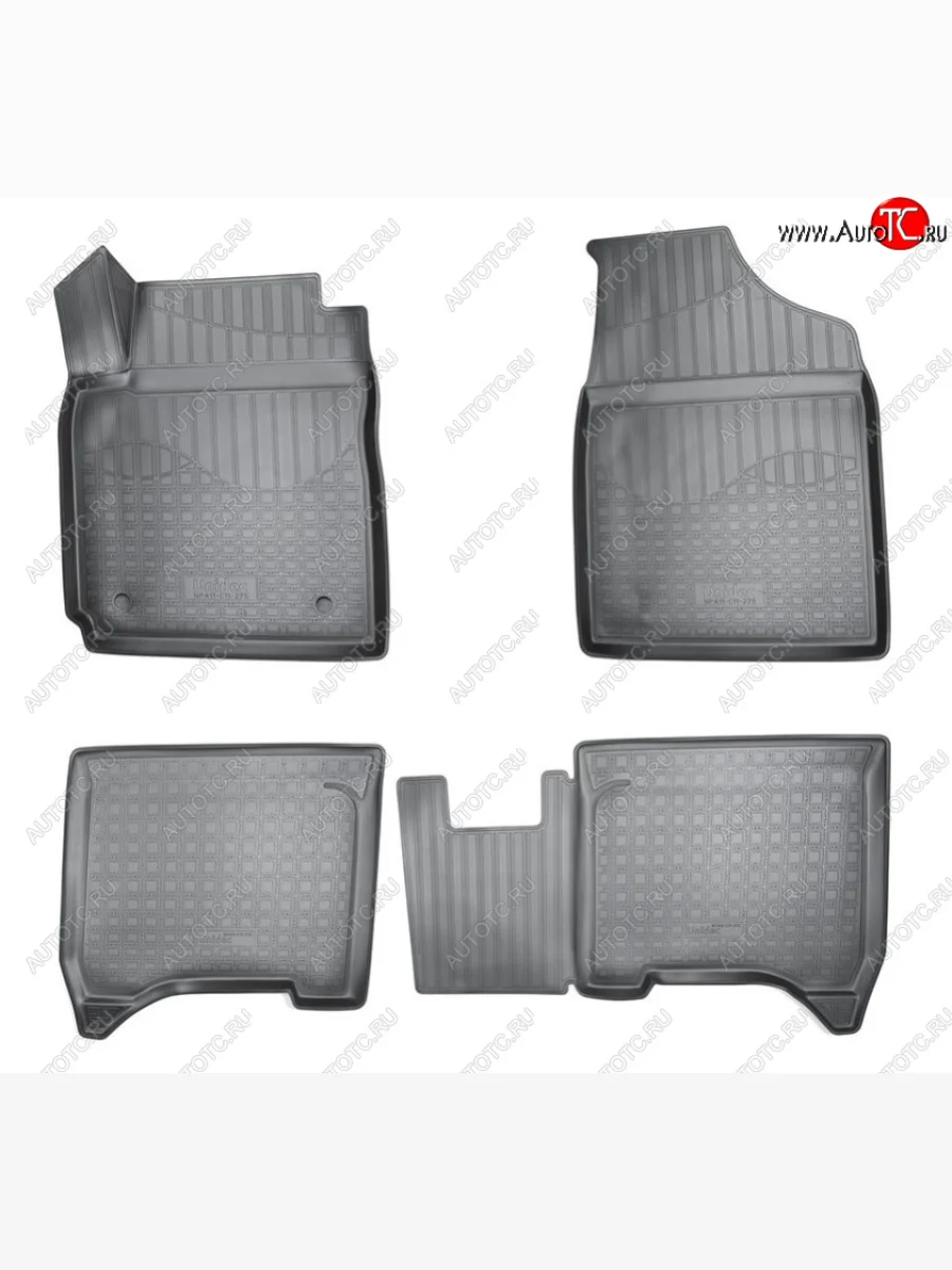 Комплект ковриков в салон Norplast Unidec Chery Bonus 3 (A19) седан (2013-2016) (Цвет: черный)  в Самаре Самарской области