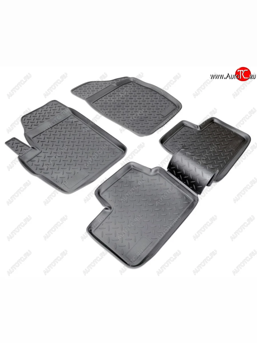 Комплект салонных ковриков Norplast Chery Kimo A1 хэтчбэк (2008-2014) (Цвет: черный)  в Перми Пермском крае