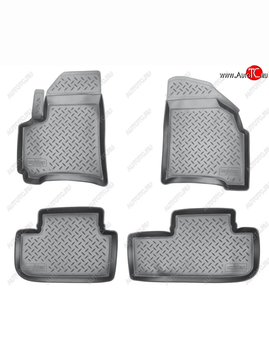 Комплект ковриков в салон Norplast Unidec Chevrolet Rezzo (2000-2008) (Цвет: черный)  с доставкой в г. Керчь