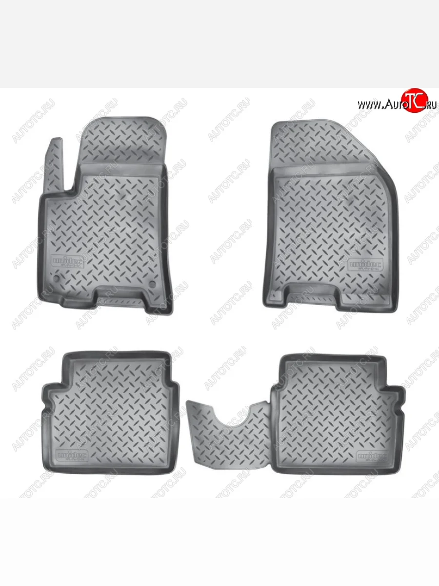 Комплект ковриков в салон Norplast Unidec Chevrolet Aveo T200 хэтчбек 5 дв (2002-2008) (Цвет: черный)  в Перми Пермском крае