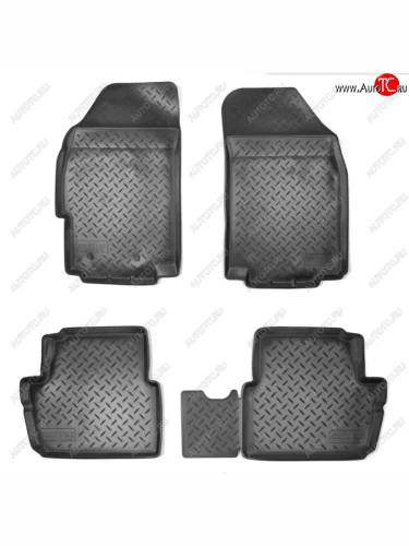 Комплект ковриков в салон Norplast Unidec (Цвет: черный) Chevrolet Spark M300 дорестайлинг (2010-2015)