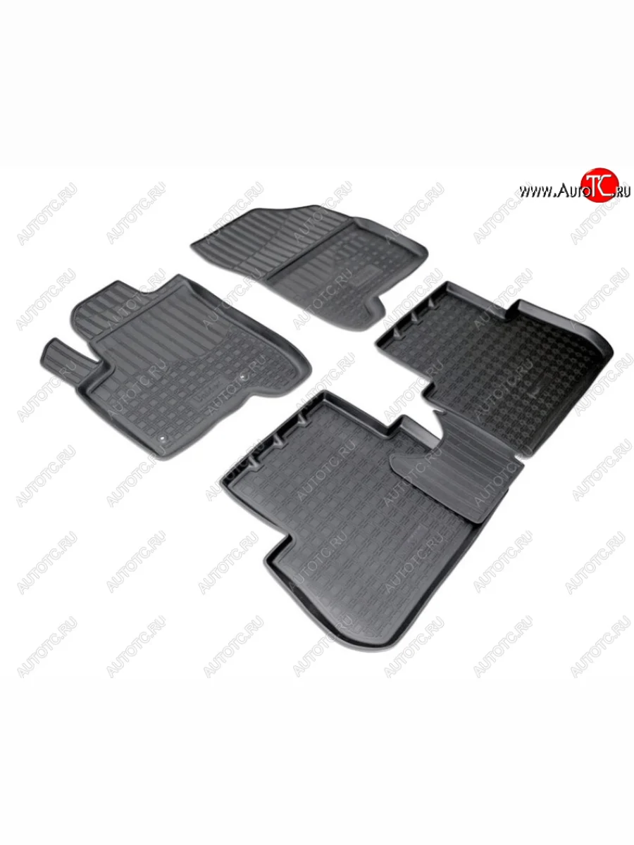 Комплект ковриков в салон Norplast Unidec CITROEN C3 Picasso рестайлинг (2013-2017) (Цвет: черный)  с доставкой в г. Керчь