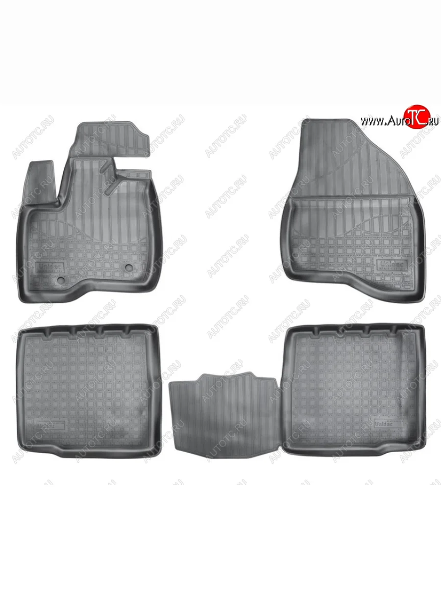 Комплект ковриков в салон Norplast Unidec (5 мест) Ford Explorer U502 1-ый рестайлинг, 5 дв. (2015-2018) (Цвет: черный)  в Керчи Республика Крым