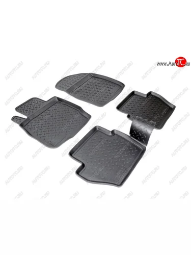 Комплект ковриков в салон Norplast Unidec Ford Fiesta 6 хэтчбэк 5 дв. дорестайлинг (2008-2012) (Цвет: черный)