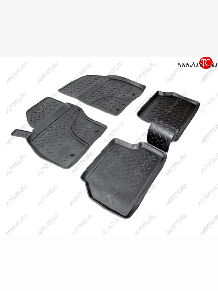 Комплект ковриков в салон Norplast Unidec  Ford Focus (2007-2011) 2 (Цвет: черный)  с доставкой в г. Керчь