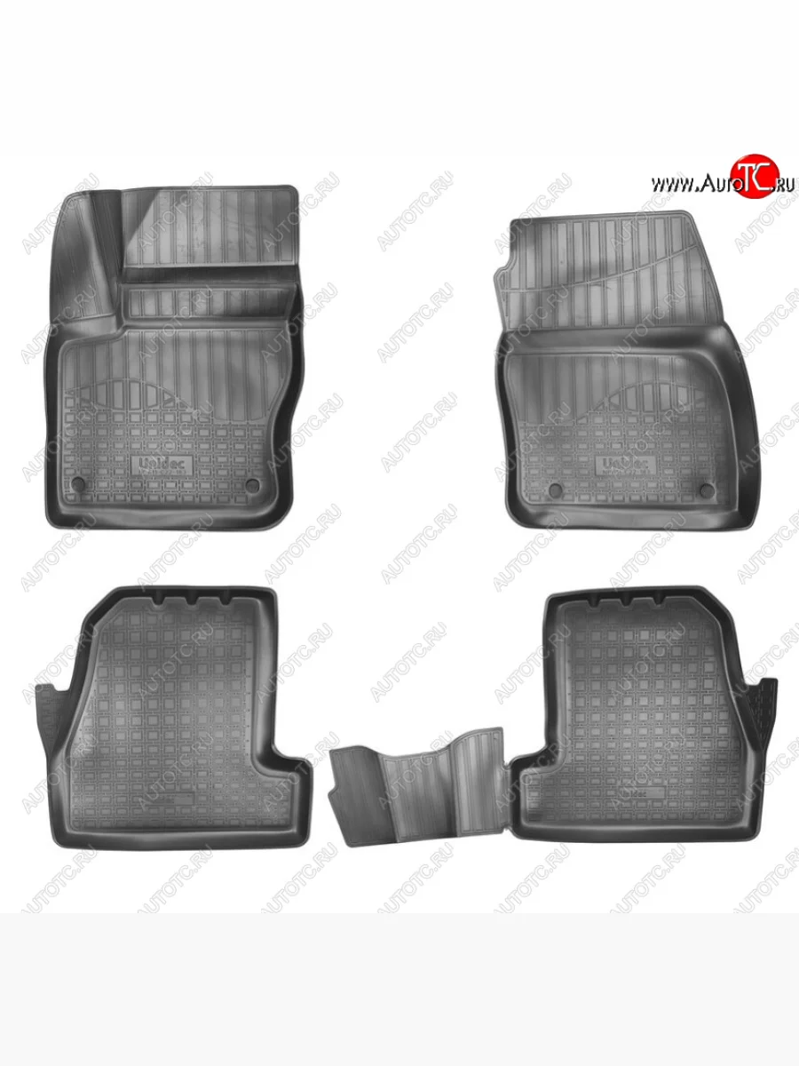 Комплект салонных ковриков Norplast Unidec Ford Focus 3 седан рестайлинг (2014-2019) (Цвет: черный)  с доставкой в г. Керчь