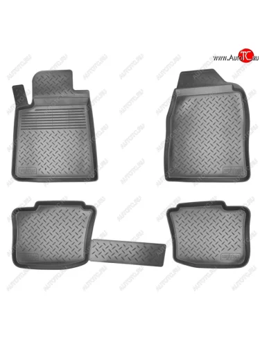 Комплект салонных ковриков Norplast Unidec (Цвет: черный) ГАЗ Волга Сайбер (2008-2010)