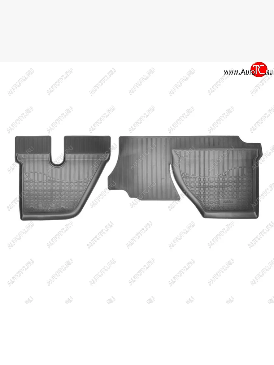 Комплект салонных ковриков Norplast Unidec Hino 300 (2010-2025) (Цвет: черный)  в Перми Пермском крае