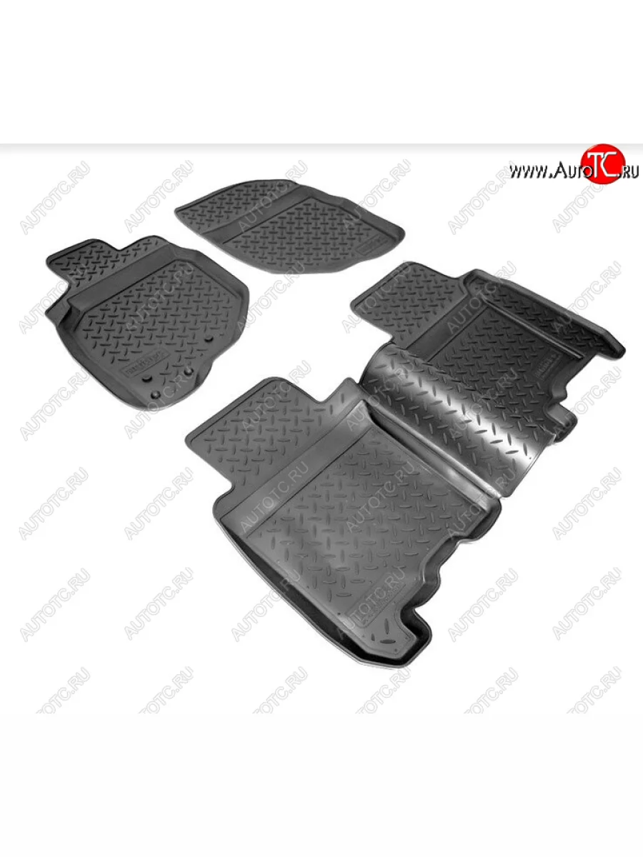 Комплект салонных ковриков Norplast Unidec Honda Jazz (2001-2008) (Цвет: черный)  в Перми Пермском крае