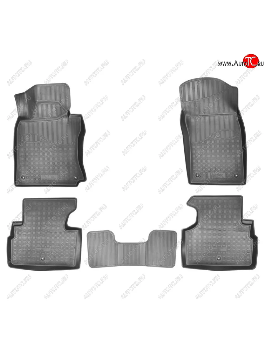 Комплект ковриков в салон Norplast Unidec  INFINITI Q50 (2013-2021) V37 (Цвет: черный)  с доставкой в г. Керчь