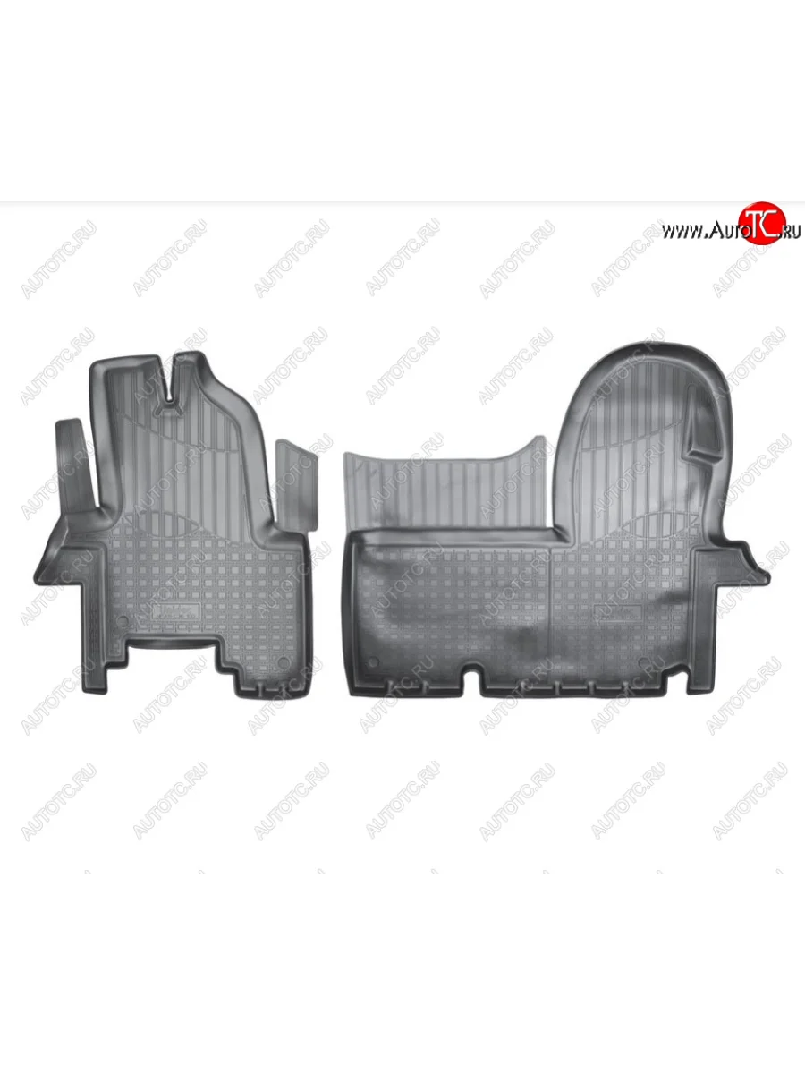 Комплект ковриков в салон Norplast Unidec Iveco Daily (2006-2011) (Цвет: черный)  с доставкой в г. Пермь