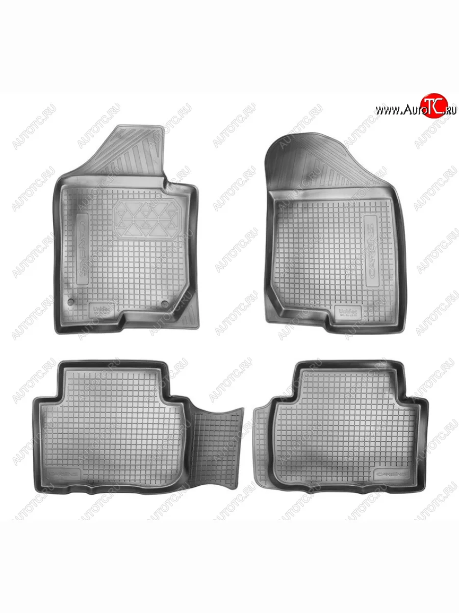 Комплект ковриков в салон Norplast Unidec  KIA Carens (2006-2016) UN, RP (Цвет: черный)  с доставкой в г. Керчь
