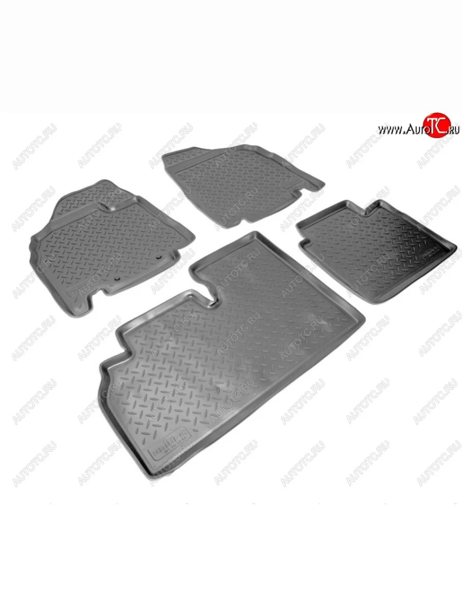 Комплект ковриков в салон Norplast Unidec Unidec  KIA Carnival (2005-2014) VQ (Цвет: черный)  с доставкой в г. Пермь