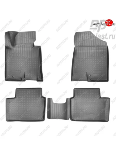 Комплект ковриков в салон Norplast Unidec 3D (Цвет: черный) KIA Ceed 2 JD дорестайлинг, хэтчбэк (2012-2015)